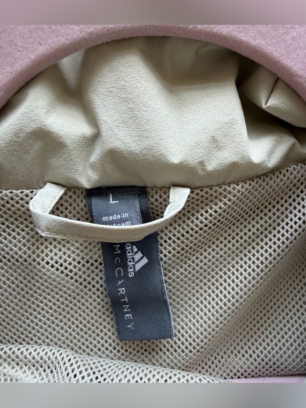 Adidas by Stella McCartney Anorak Windbreaker Jacket - Size L - Like New - Picture 5 of 6